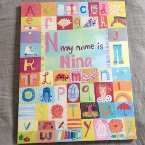 "Nina" Canvas Artwork by Donna Ingemanson - ABCs